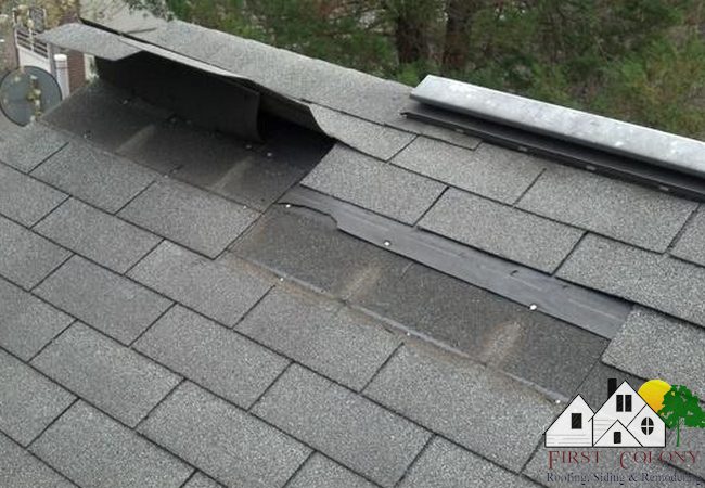 Hail damage roofs