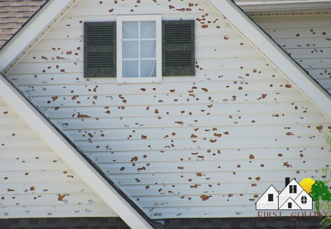 Hail damage roofs