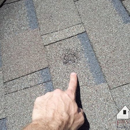Hail damage roofs