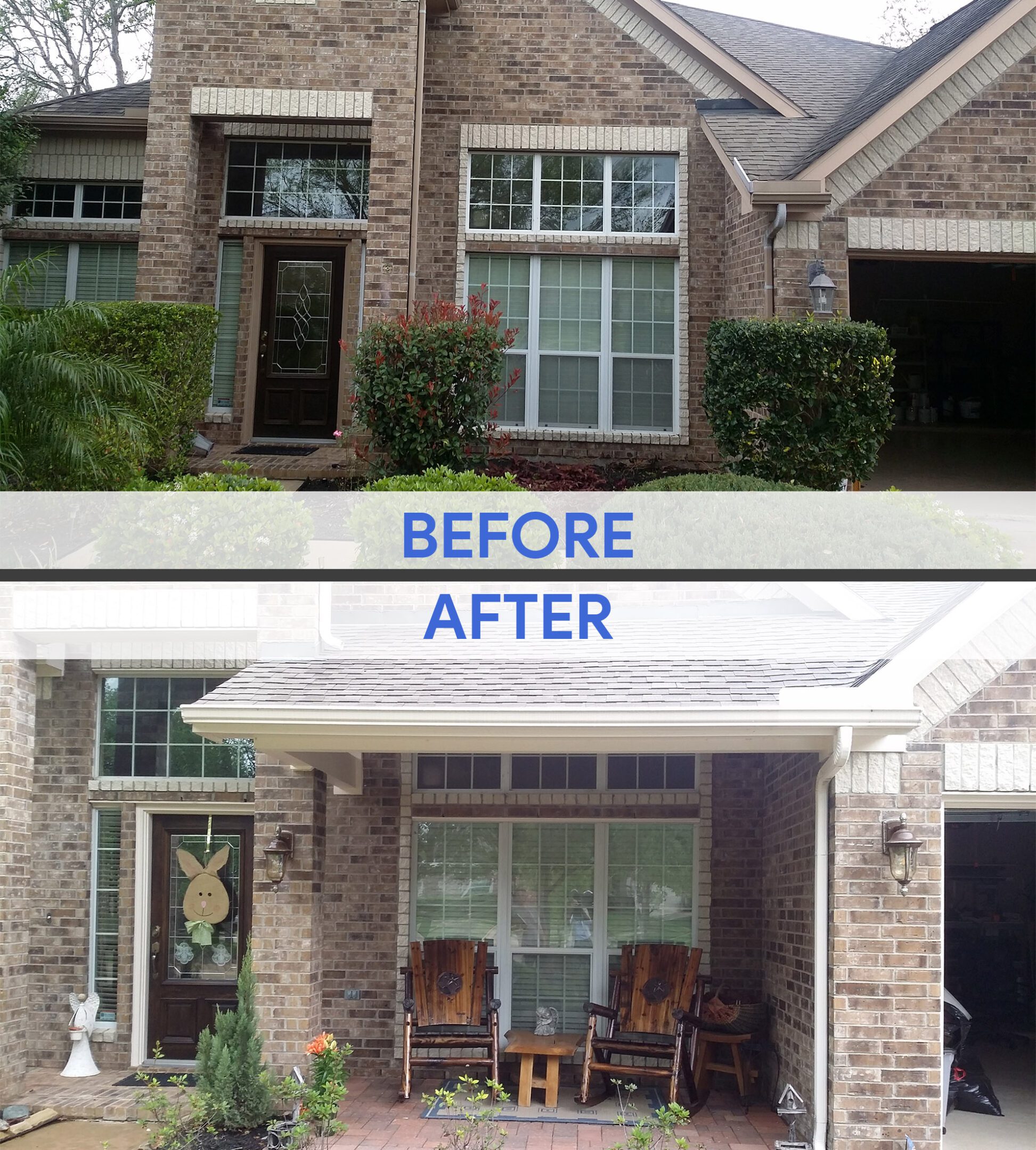 Front porch makeover with new decor