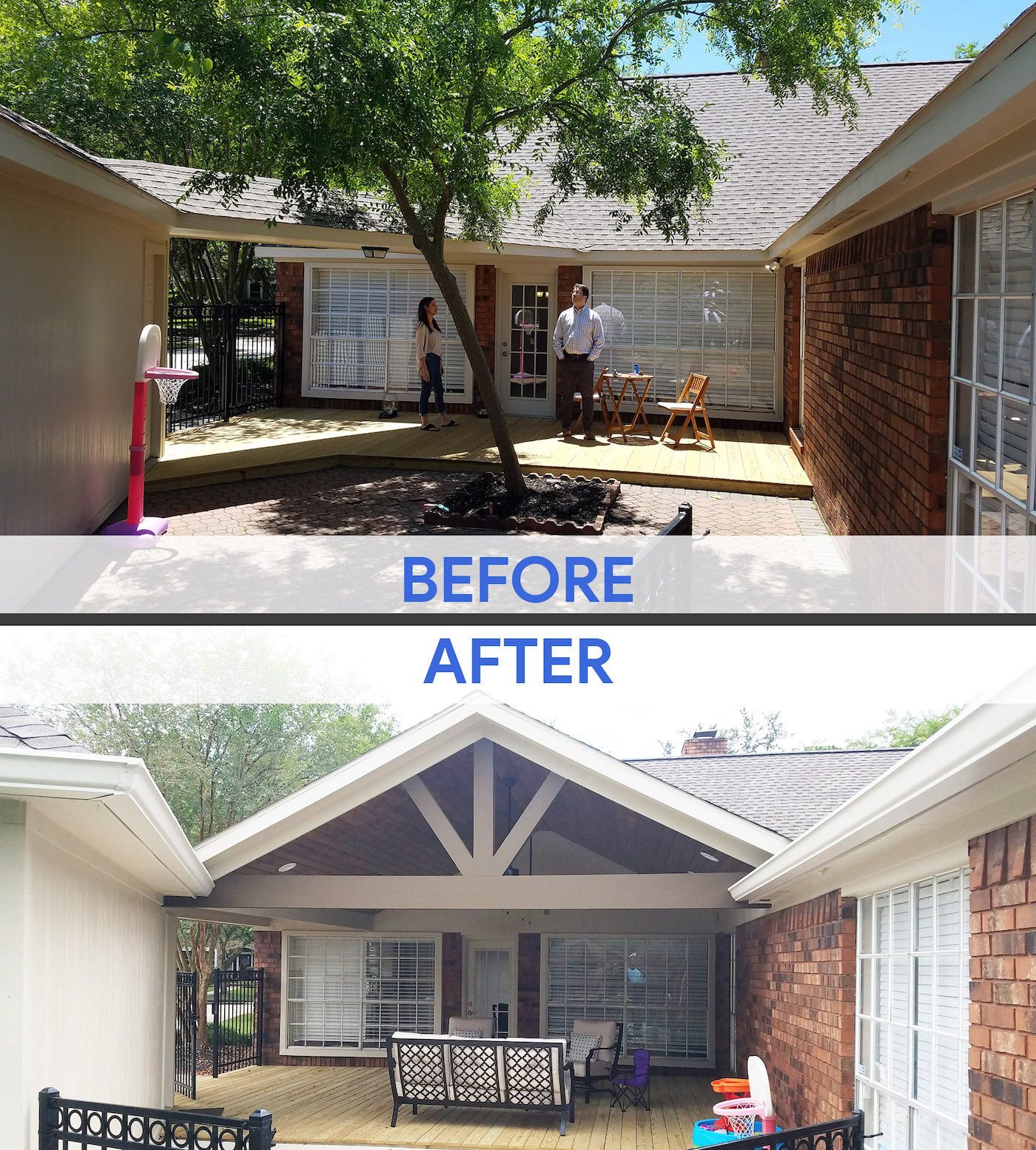 Outdoor space improvement results