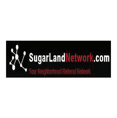 Black and white network-themed logo